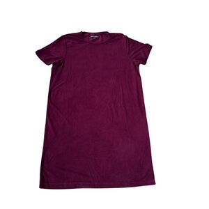 Brandy Melville Velvet T-Shirt Dress One Size